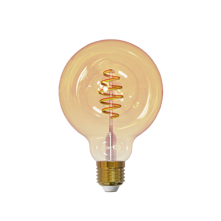 Airam Smarta Hem Filament LED-glob Glühbirne, Amber, 95mm, spiral e27, 6w Airam