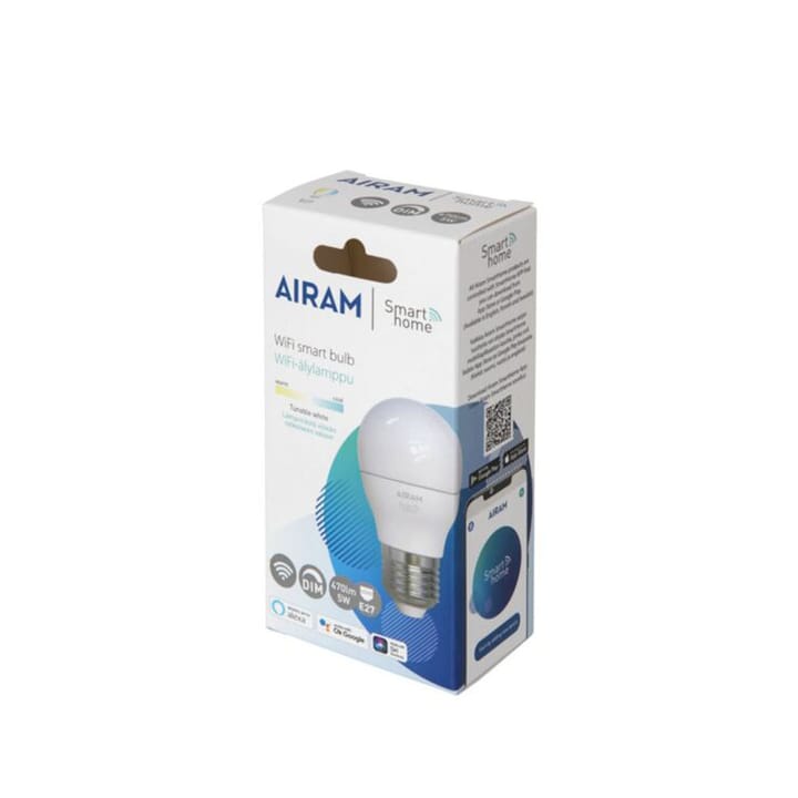 Airam Smarta Hem LED-ball Glühbirne, Weiß e27, 5w Airam