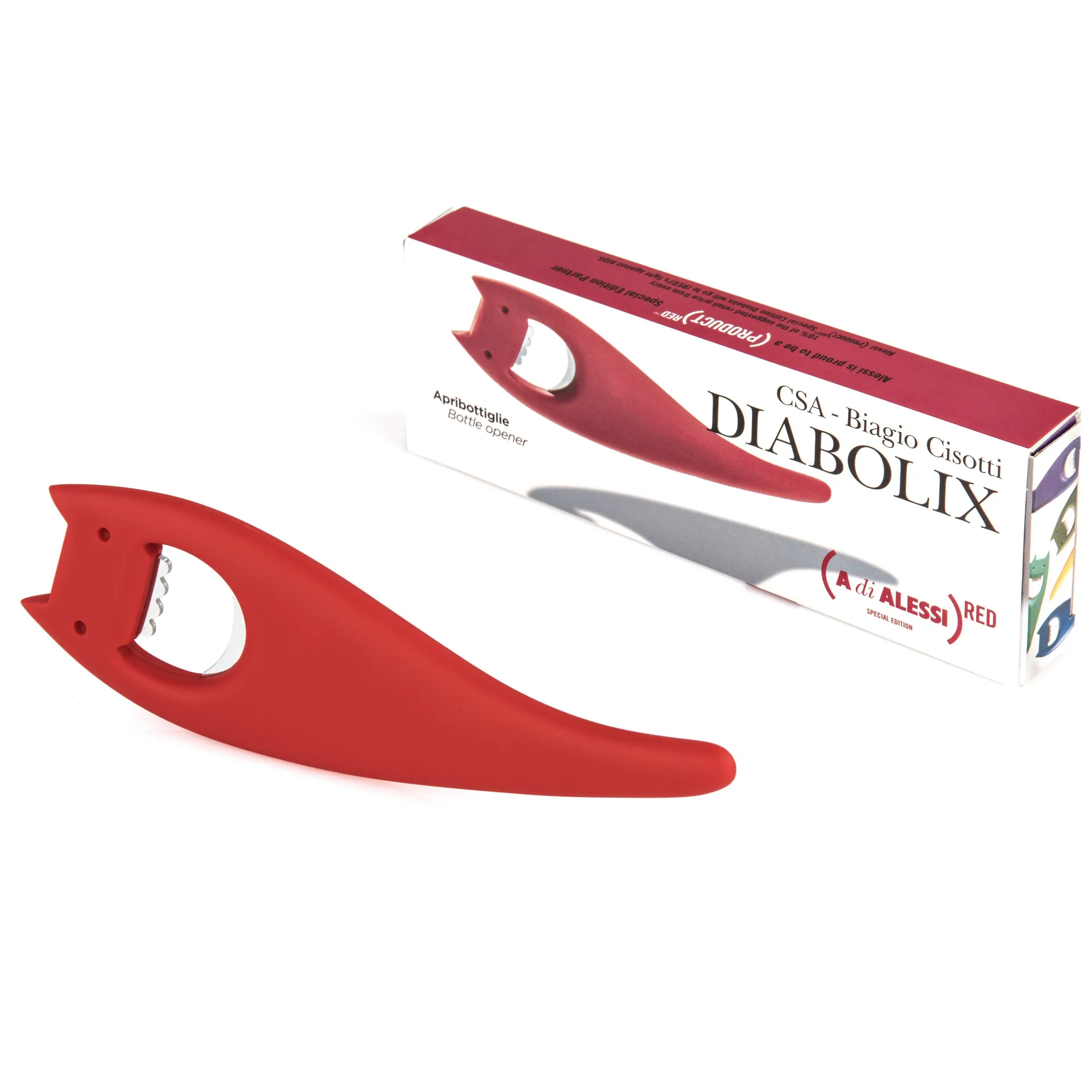 Diabolix Flaschenöffner, Rot Alessi