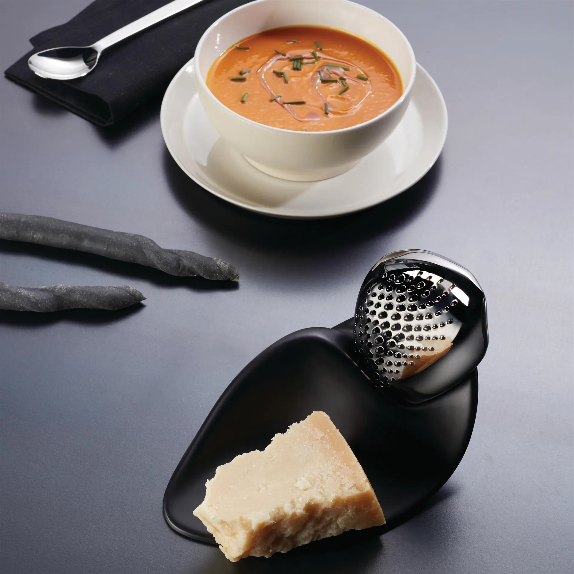 Forma Käsereibe, Edelstahl Alessi