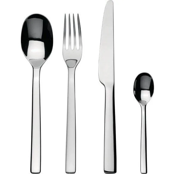 Ovales Besteckset 24 Teile - Edelstahl - Alessi