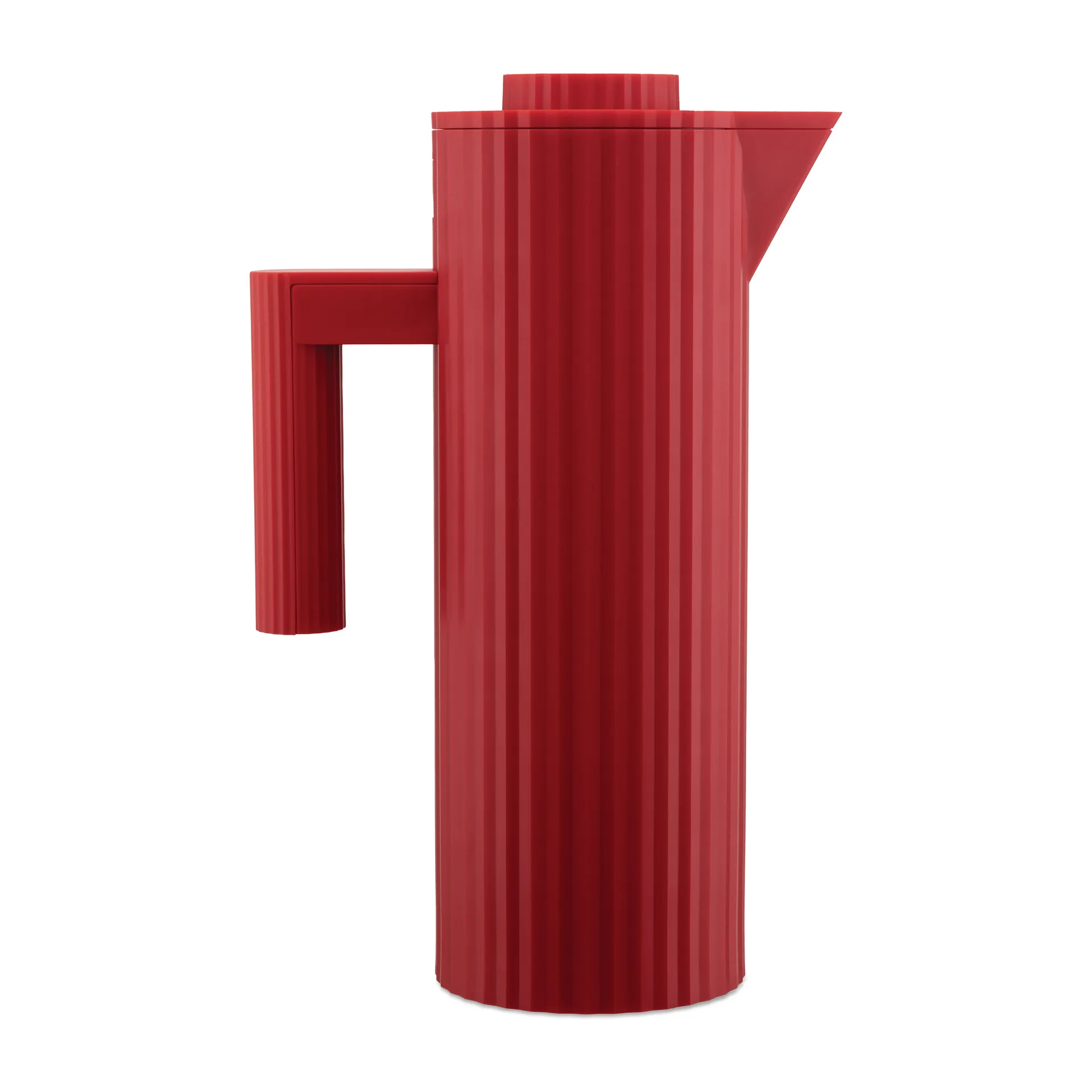 Plissé Thermoskanne 1 L, Rot Alessi