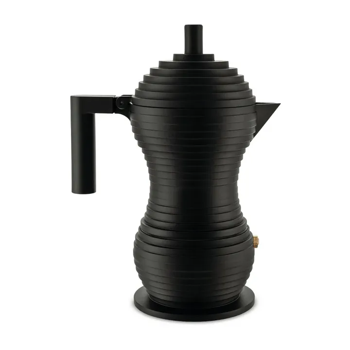 Pulcina Espressokocher schwarz - 30 cl, 6 Tassen - Alessi