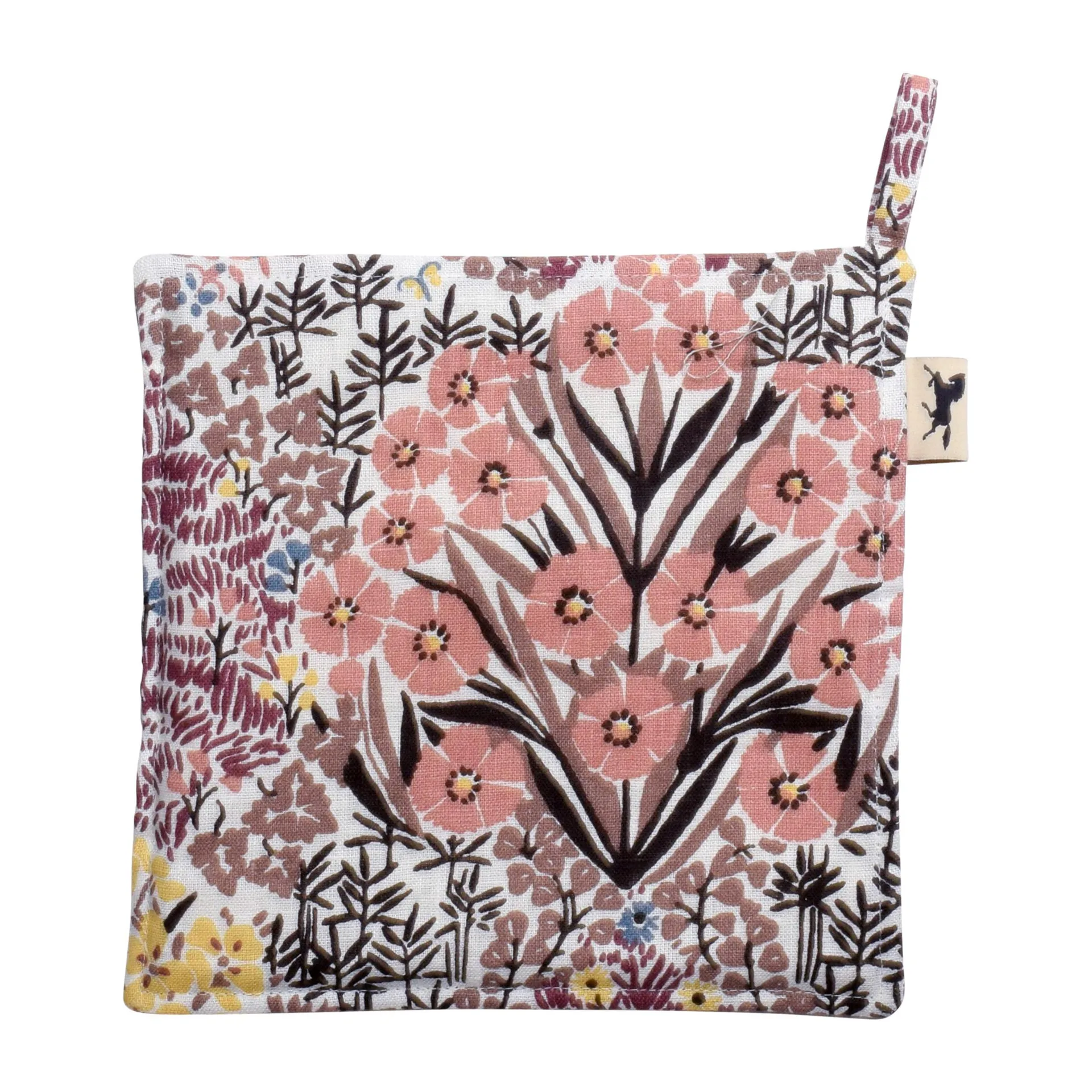 Botanic Garden Topflappen 23 x 23 cm, Rosa-Braun Almedahls