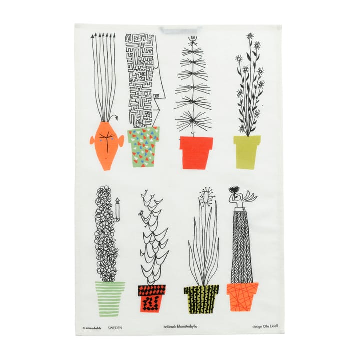 Italienisches Blumenregal Geschirrtuch 47 x 70cm, Multi Almedahls