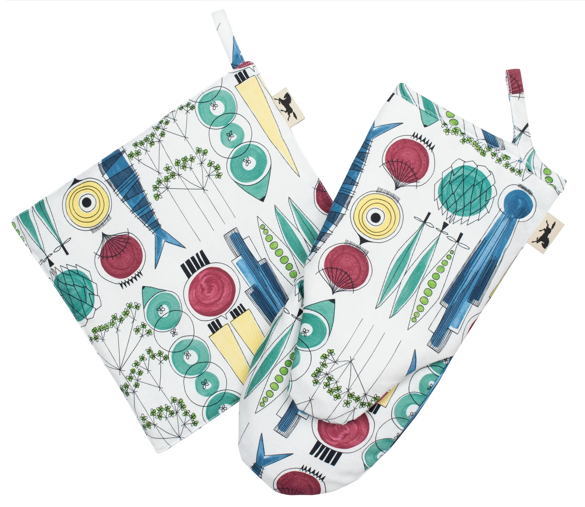 Picknick Grillhandschuh kleines Muster, Multi Almedahls