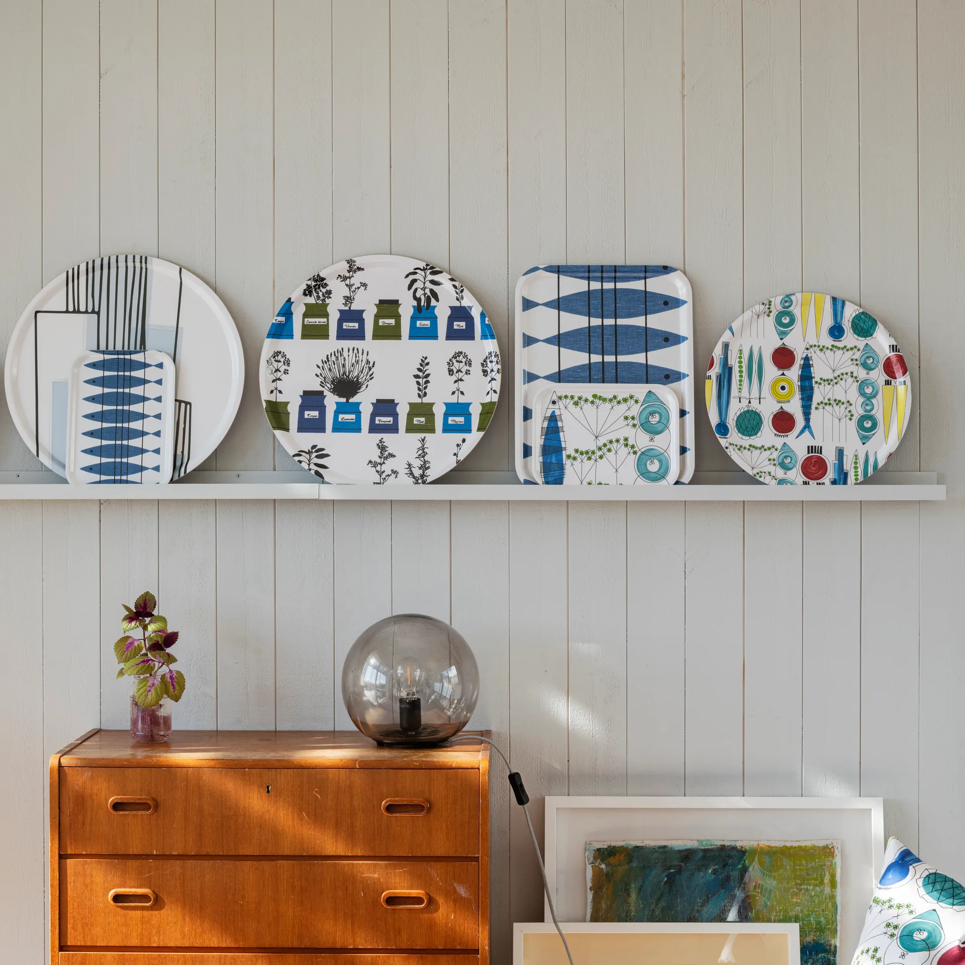 Picknick rundes Tablett Ø38cm, Multi Almedahls