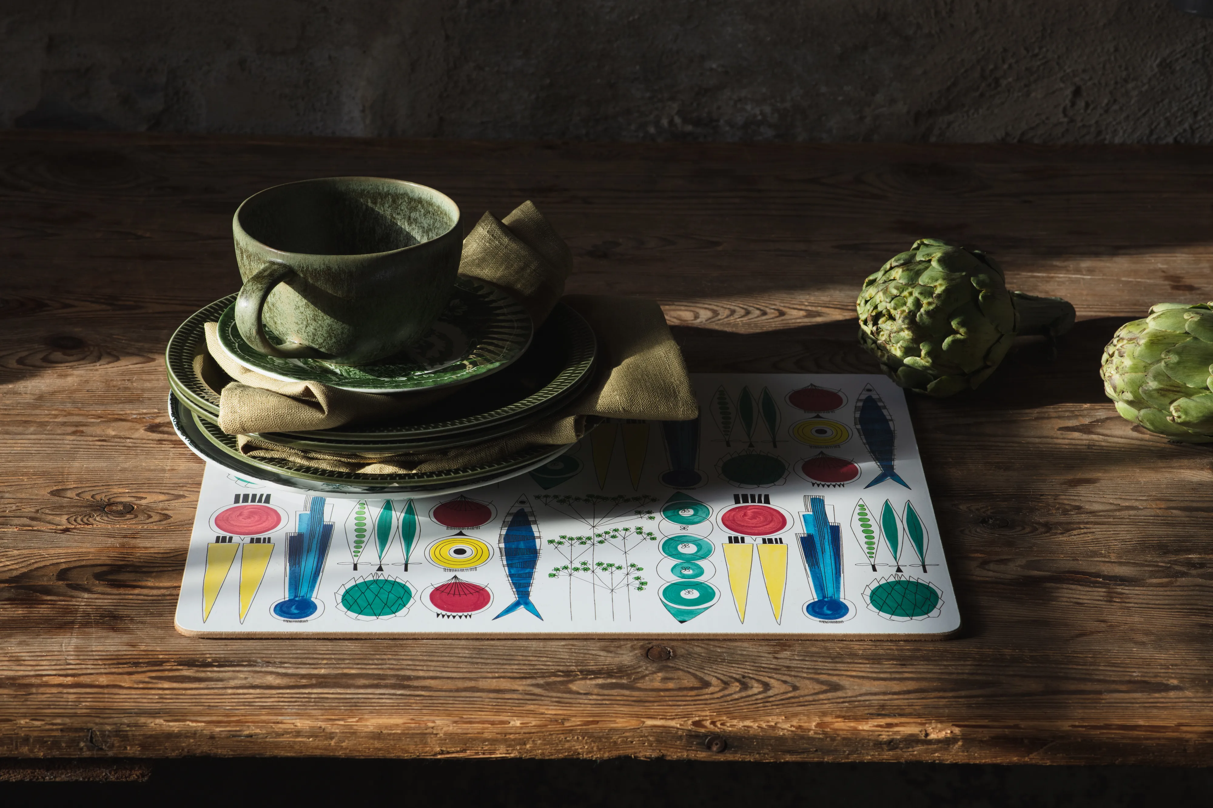 Picknick Tischset Kork 2er Pack