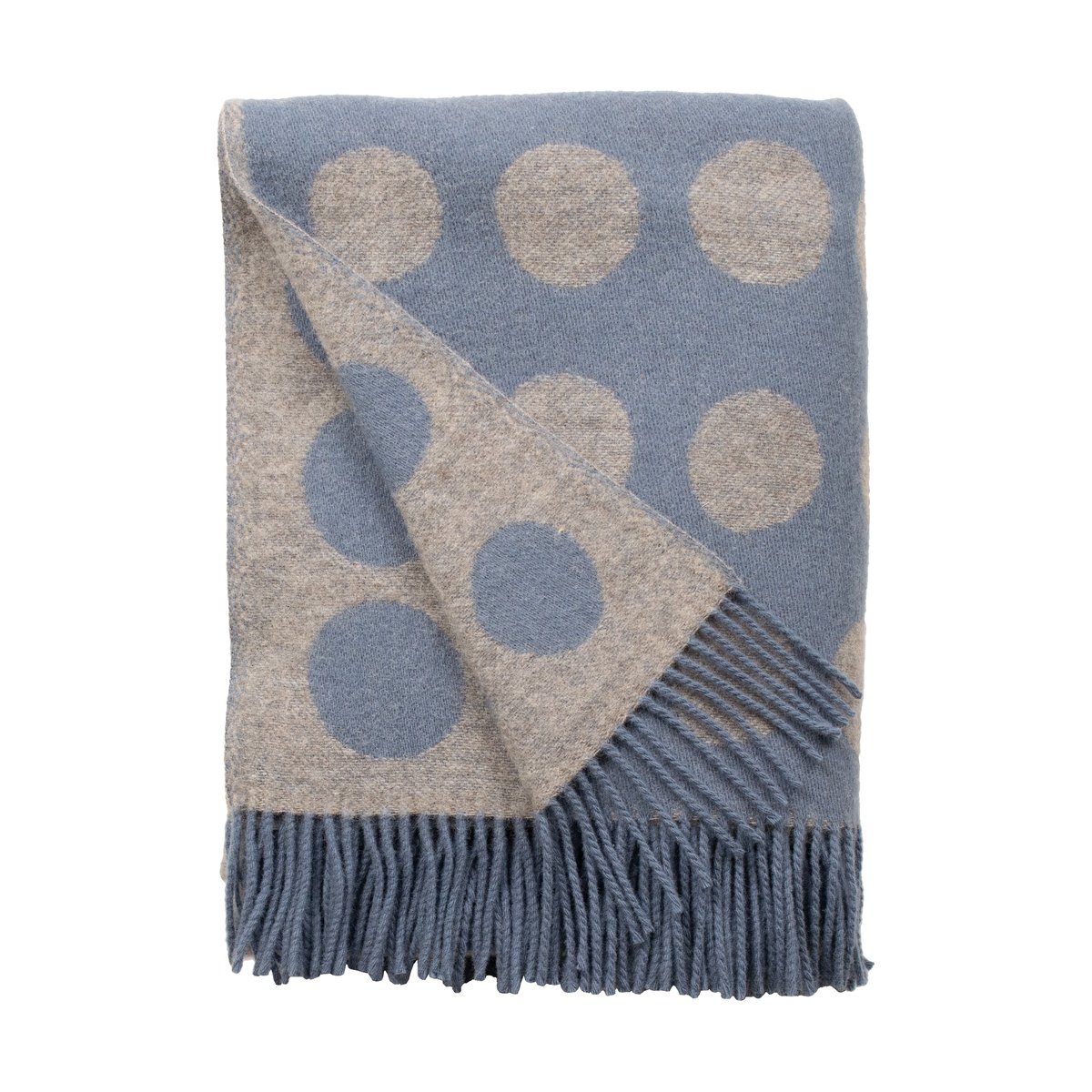 Almedahls Pricktyg Decke 130 x 170cm Blau-beige