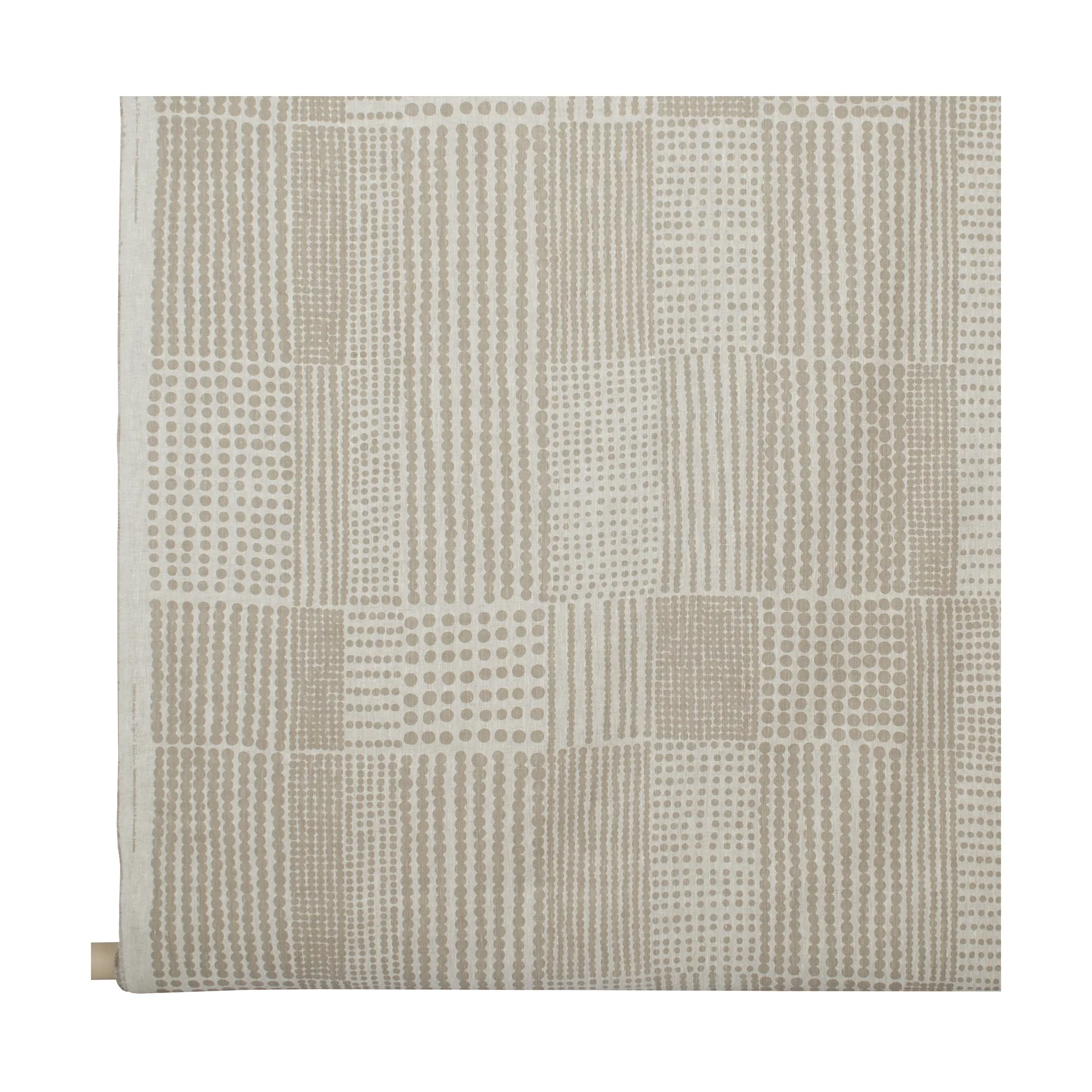 Punktstoff Stoff, Natur-taupe Almedahls