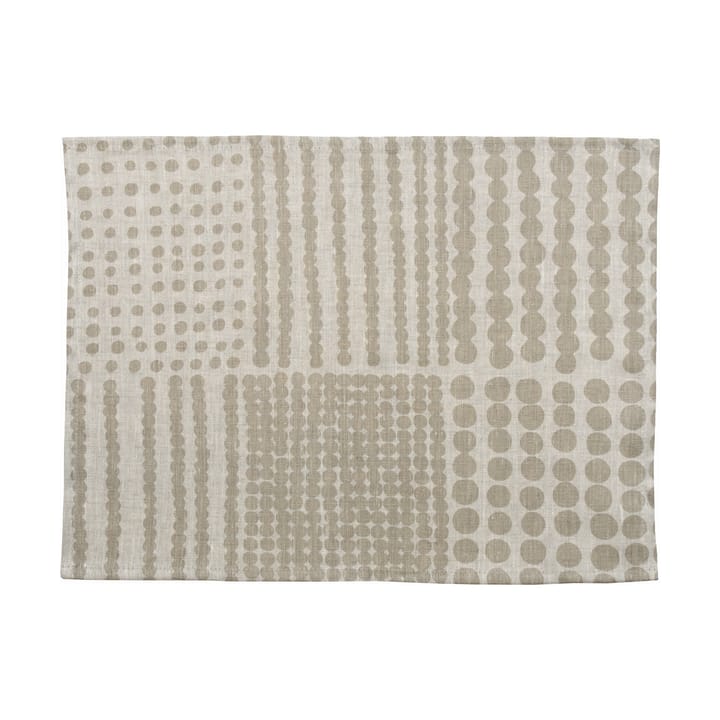 Punktstoff Tischset 34 x 45cm - Natur-taupe - Almedahls