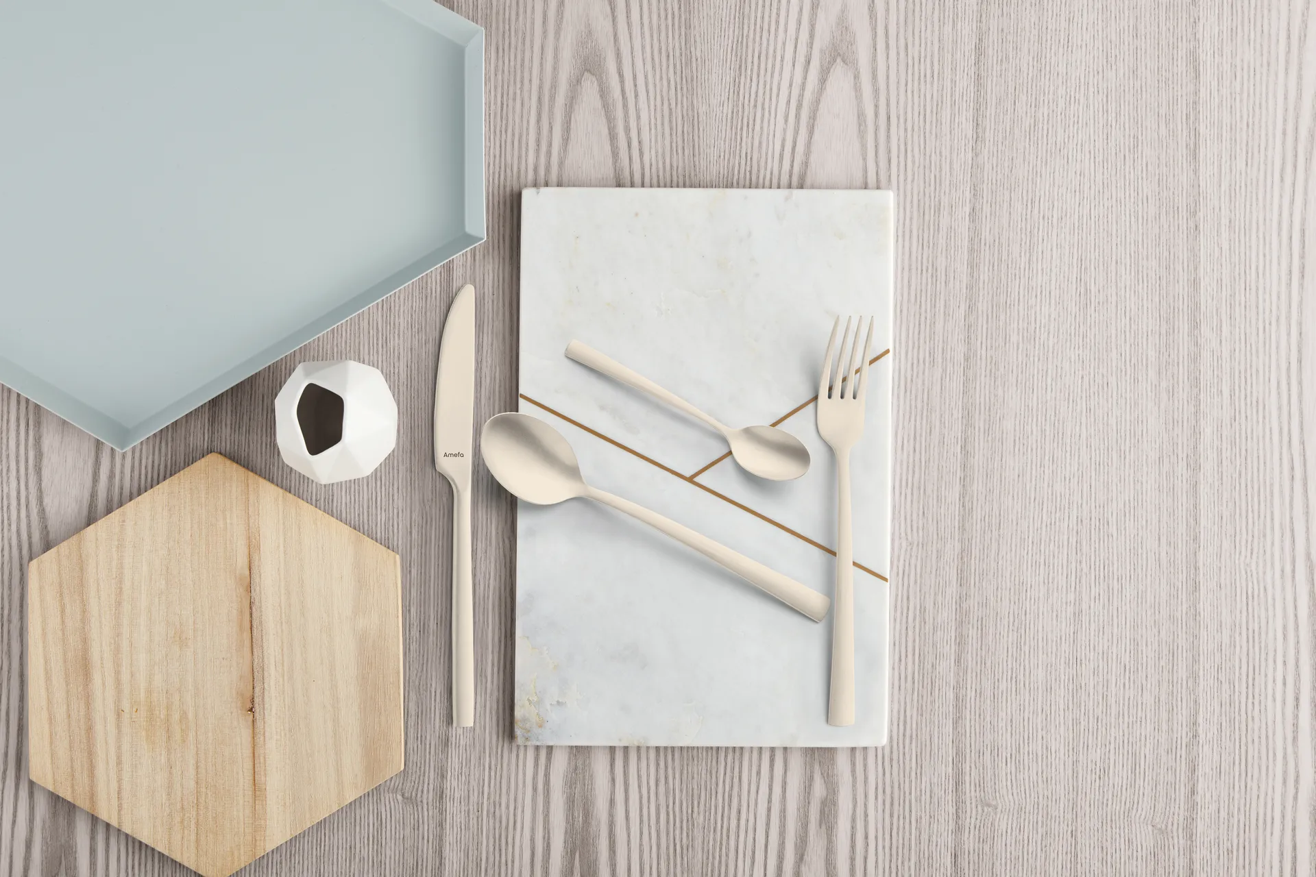 Manille Vintage Besteckset 16 Teile, Champagne Amefa