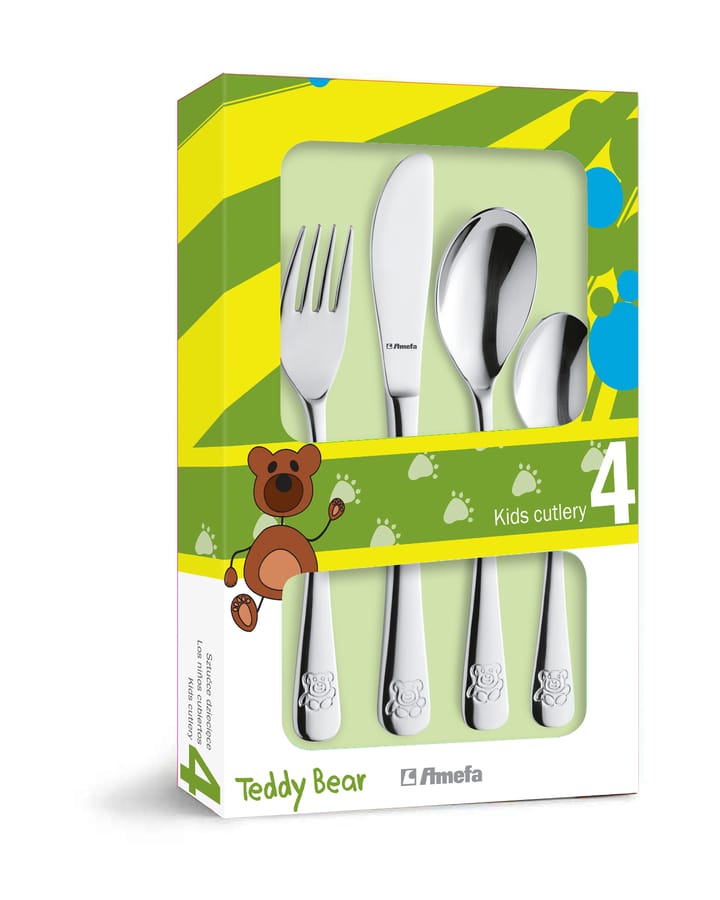 Teddy Kinderbesteck 4 Teile, Edelstahl Amefa