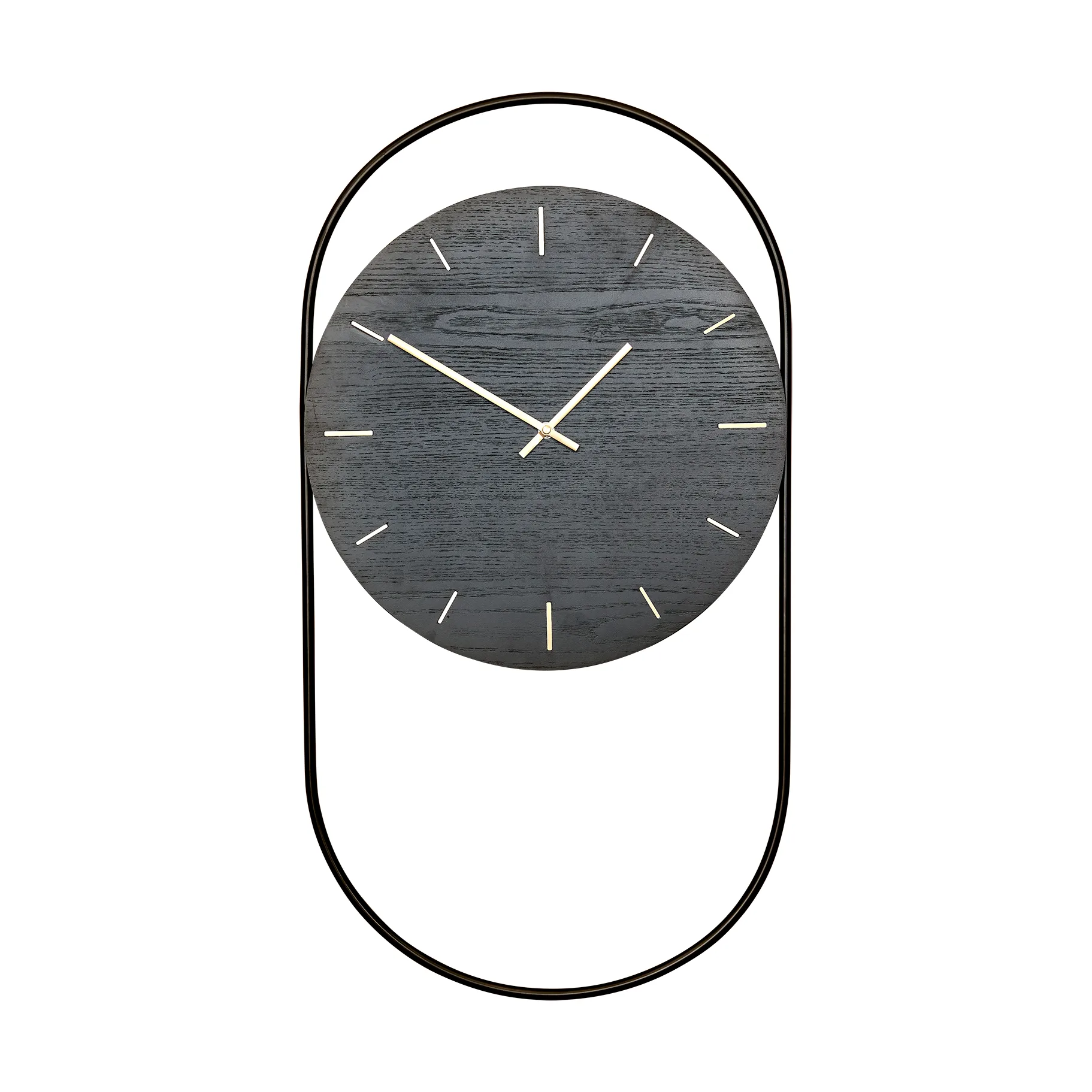 A-Wall Wanduhr 41x76 cm, Black-brass Andersen Furniture