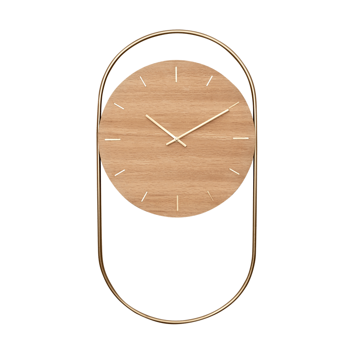 A-Wall Wanduhr 41x76 cm, Oak-brass Andersen Furniture