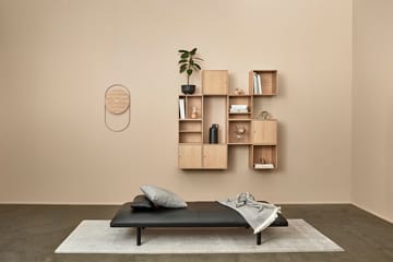 A-Wall Wanduhr 41x76 cm - Oak-brass - Andersen Furniture