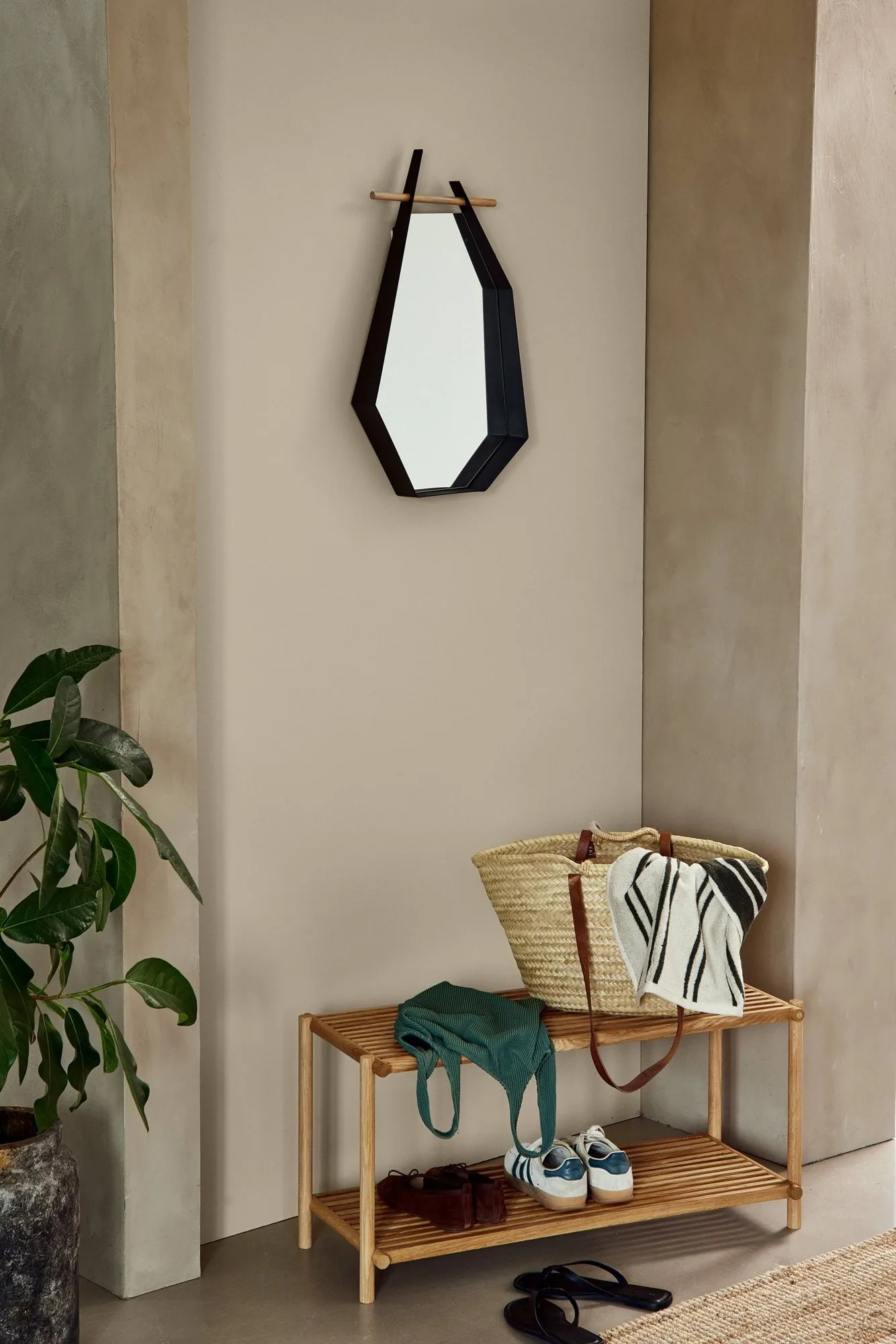 Edge Spiegel, Black (schwarz) Andersen Furniture