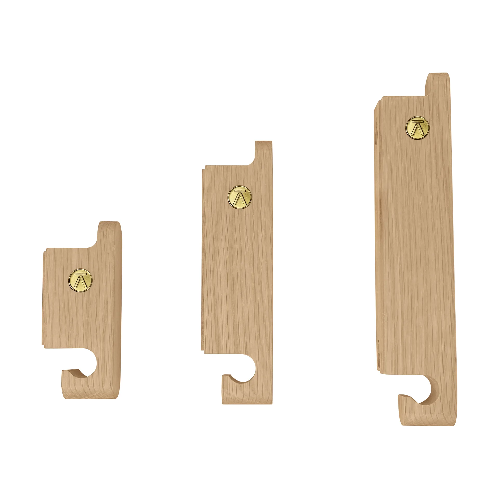 Multi Hooks Haken 3-er Set, Oak Andersen Furniture