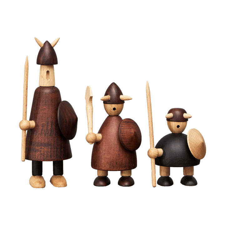 The vikings of Denmark Holzfigur 3 Teile, Stained beech Andersen Furniture