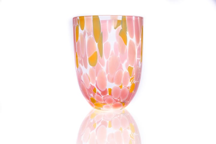 Big Confetti Trinkglas 25 cl, Rosa - gelb Anna Von Lipa