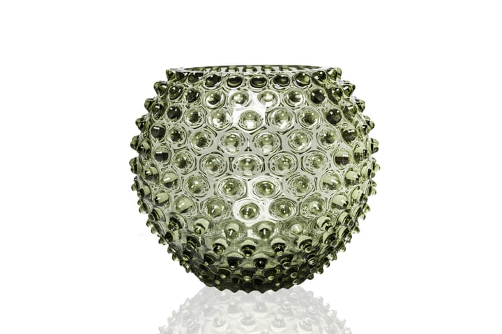 Hobnail Globe Vase 18 cm, Olivegreen Anna Von Lipa