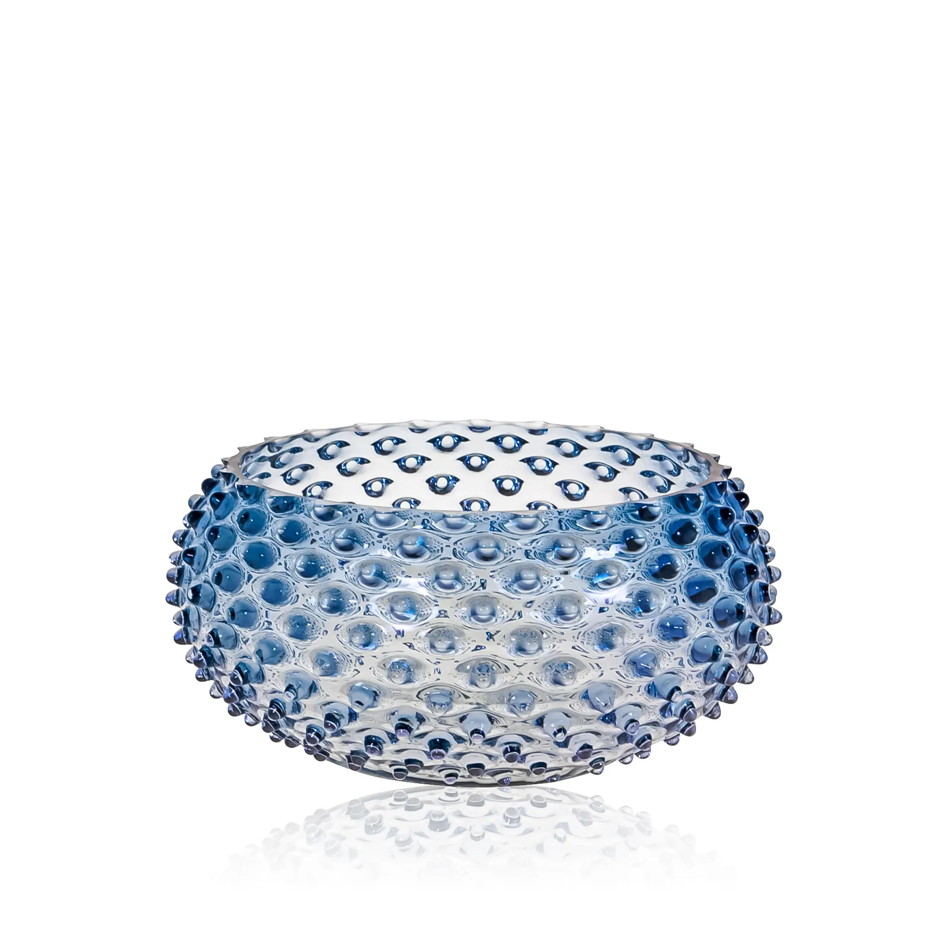Hobnail Tapas Schale 23 cm, Blue smoke Anna Von Lipa