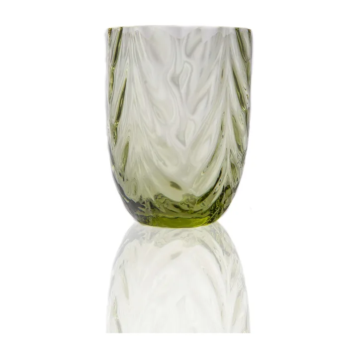Wave Trinkglas 25 cl - Olivegreen - Anna Von Lipa