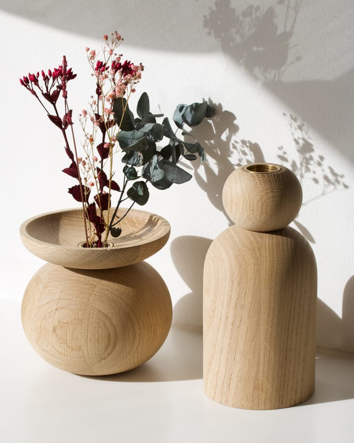 Shape bowl Vase, Eiche Applicata