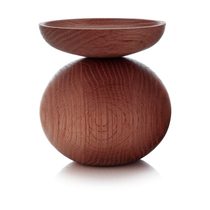 Shape bowl Vase, Geräucherte Eiche Applicata