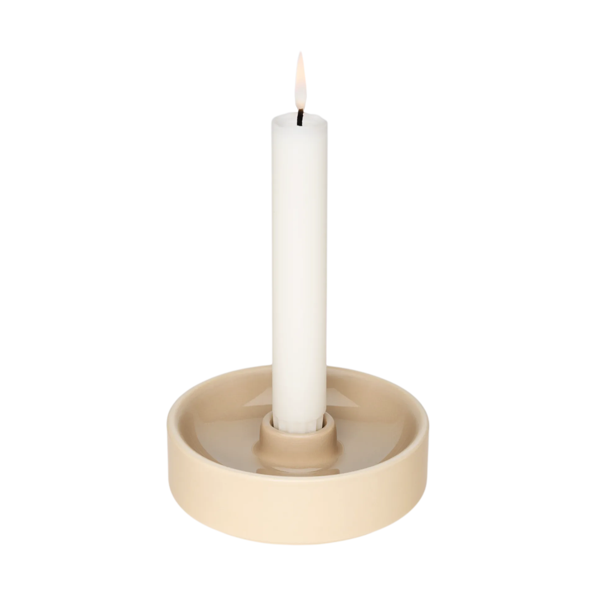 Kirnu Kerzenhalter Ø11x3,5 cm, Beige Arabia