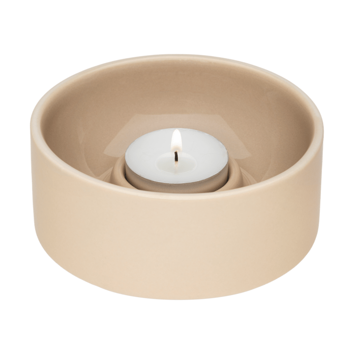Kirnu Windlicht Ø11x5 cm, Beige Arabia