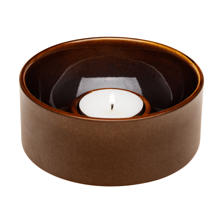 Kirnu Windlicht Ø11x5 cm, Braun Arabia