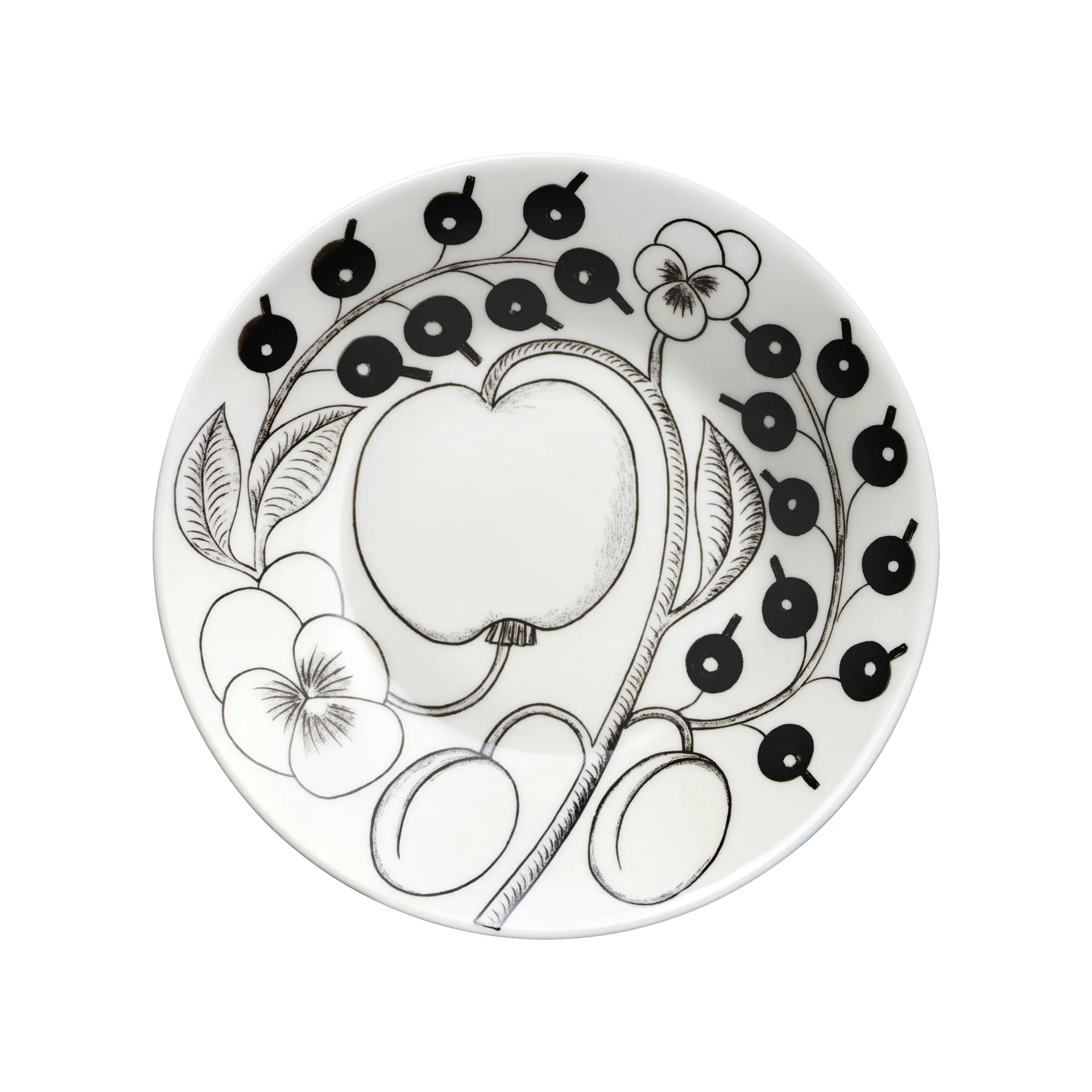 Paratiisi Untersetzer Ø16,5cm für Teetasse 28cl, Schwarz Arabia