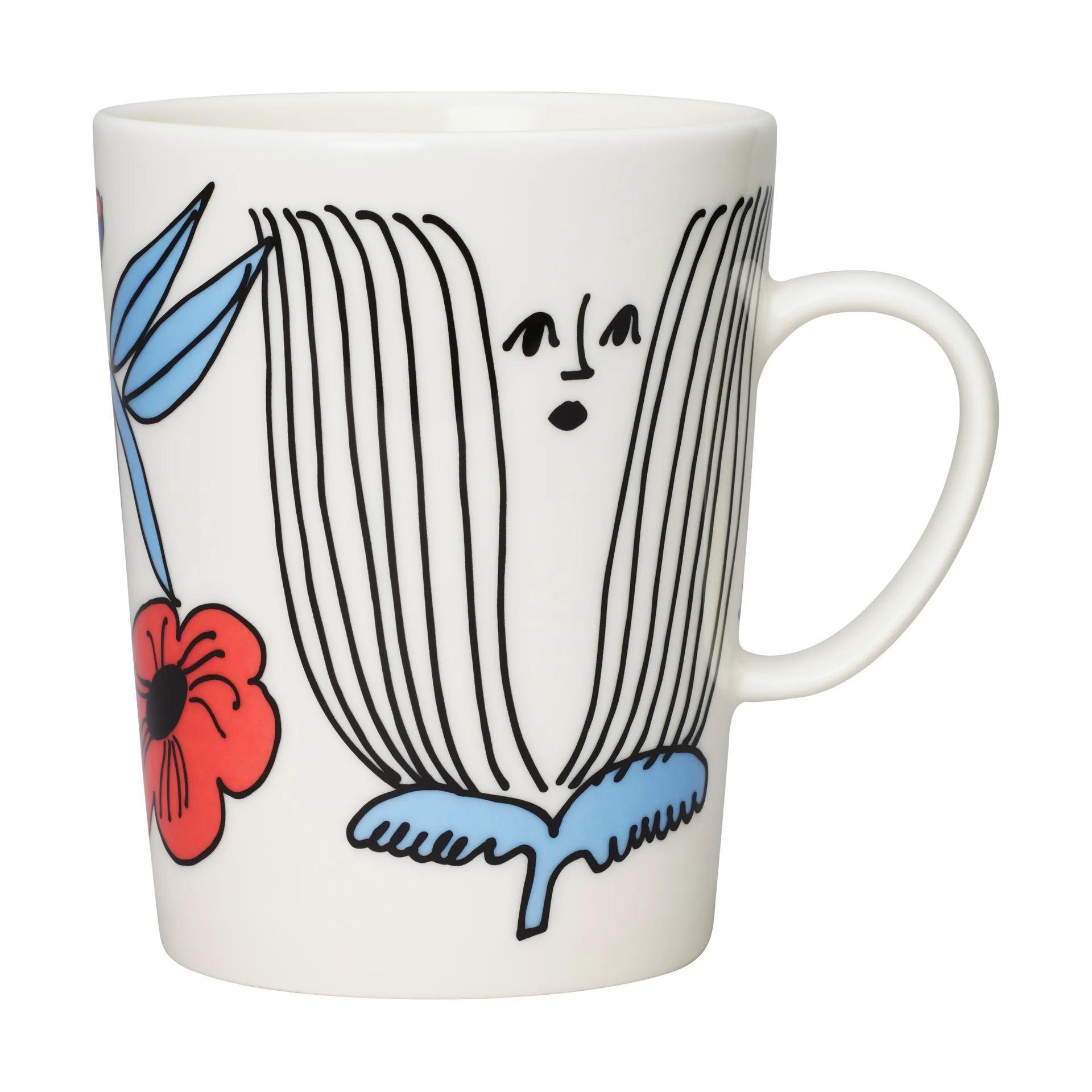 Puutarhurit Tasse 50 cl, Blau-weiß-rot Arabia