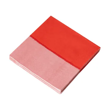 Vuokko Papierserviette 33x33 cm 20er-Pack - Pink-Rot - Arabia