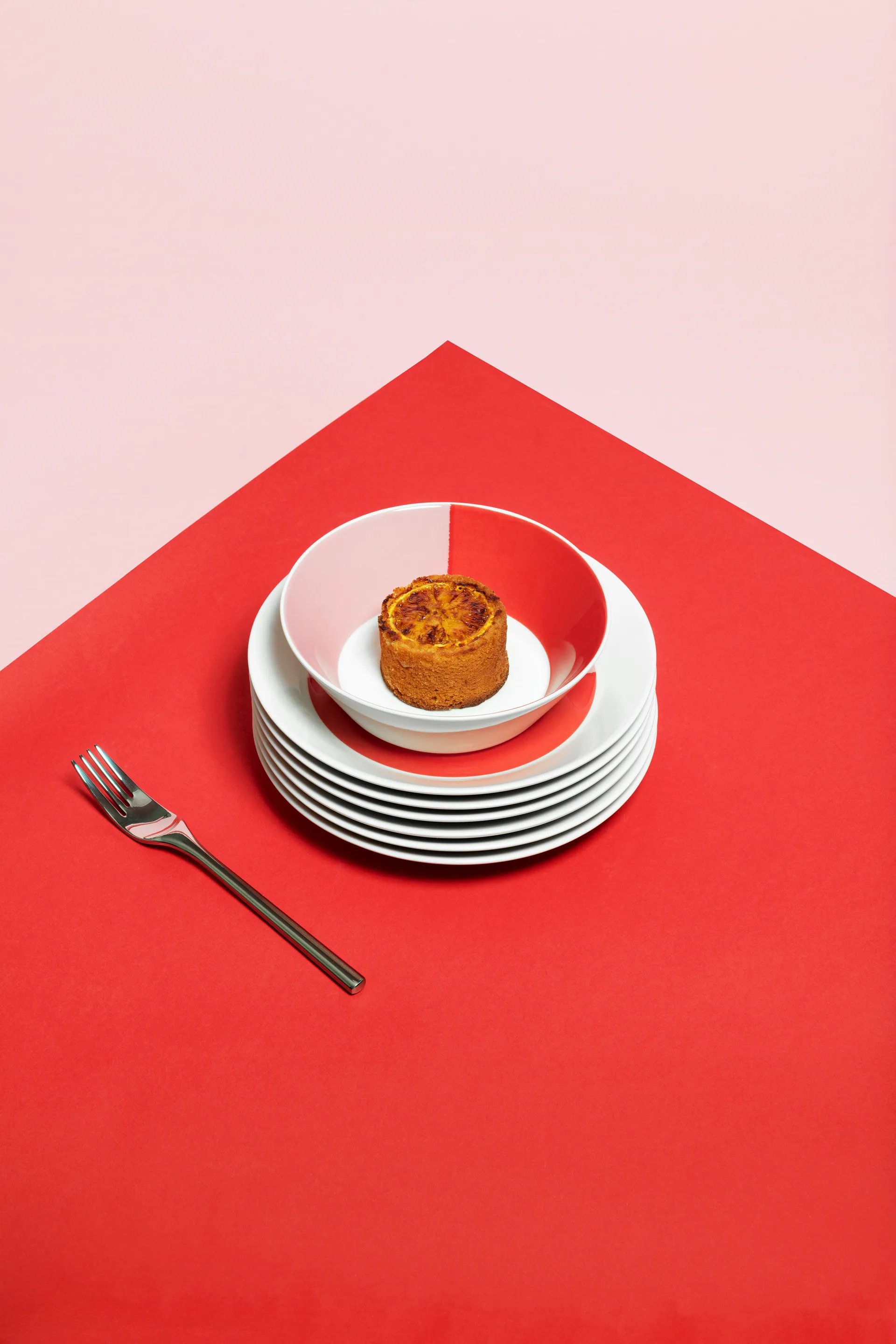 Vuokko Teller Ø22 cm, 2-Farbe rosa-rot Arabia