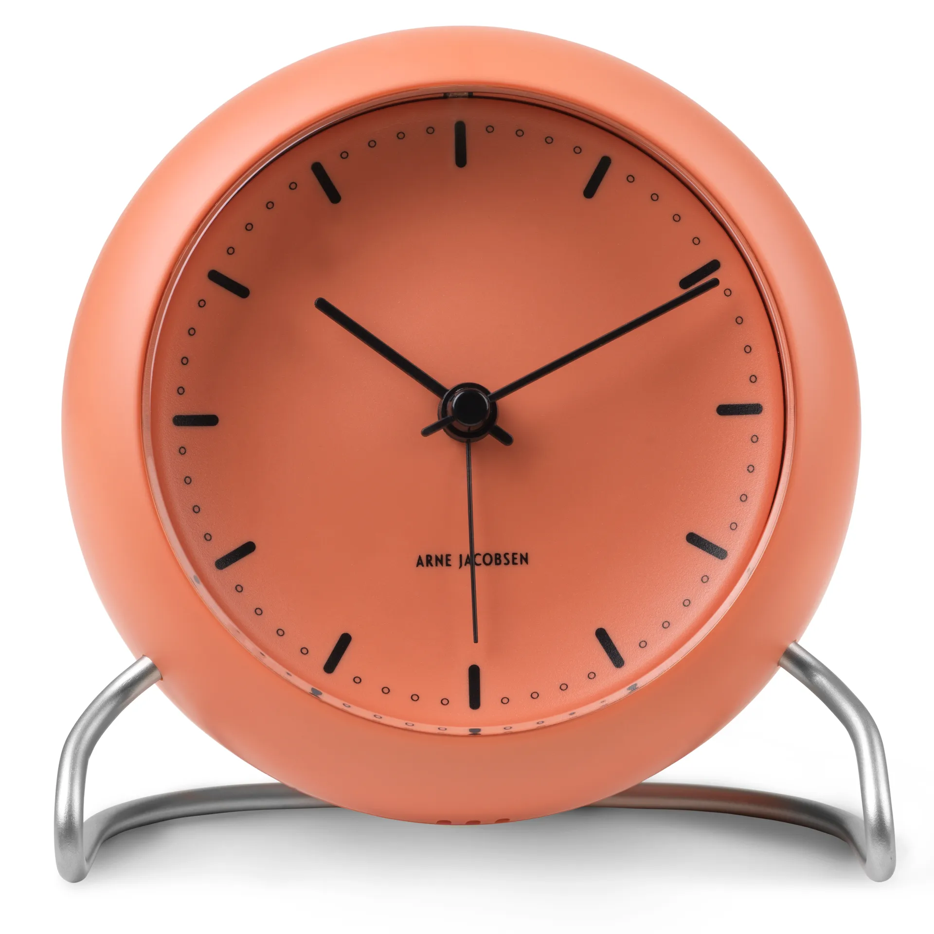 AJ City Hall Tischuhr, Pale orange Arne Jacobsen Clocks