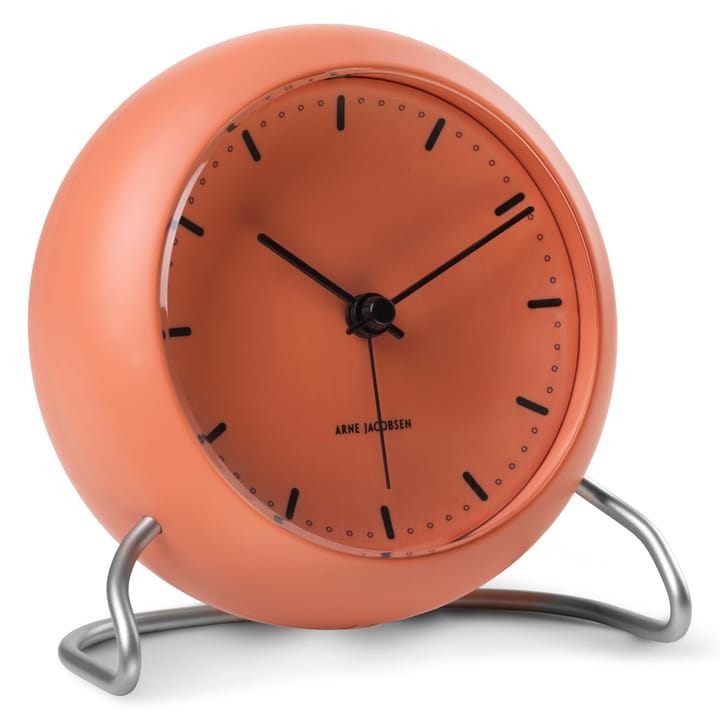 AJ City Hall Tischuhr, Pale orange Arne Jacobsen Clocks