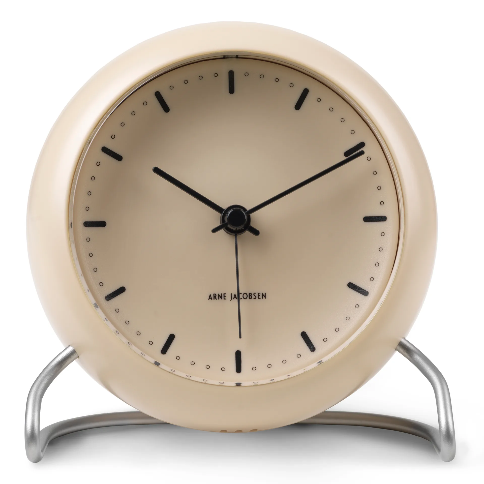 AJ City Hall Tischuhr, Sandy beige Arne Jacobsen Clocks