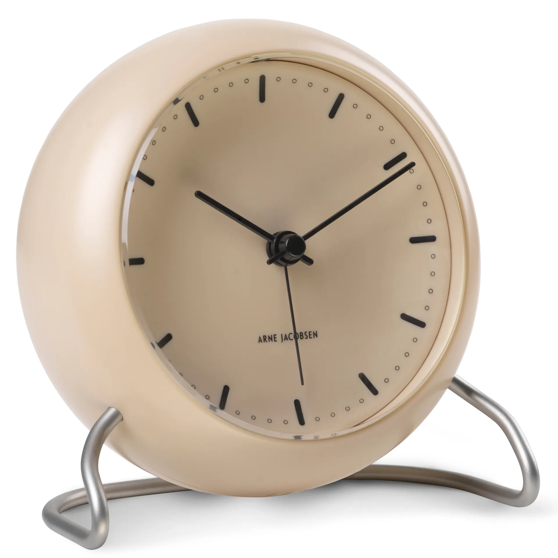 AJ City Hall Tischuhr, Sandy beige Arne Jacobsen Clocks