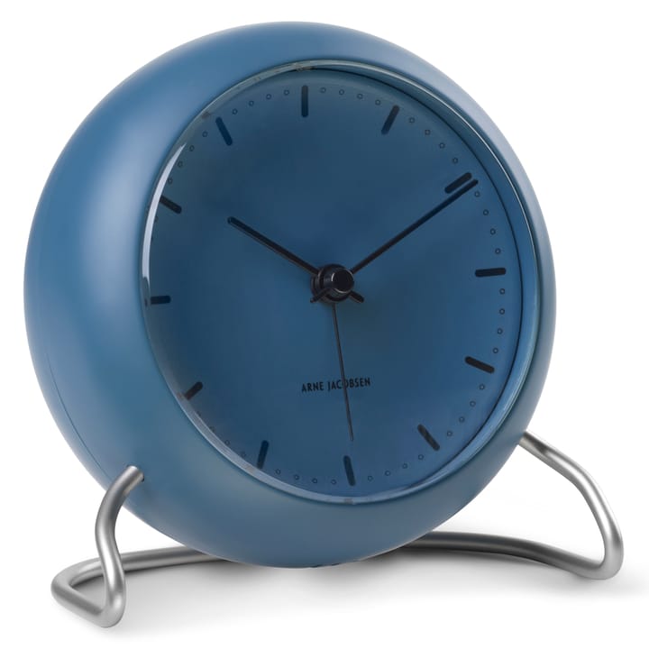 AJ City Hall Tischuhr, Stone blue Arne Jacobsen Clocks