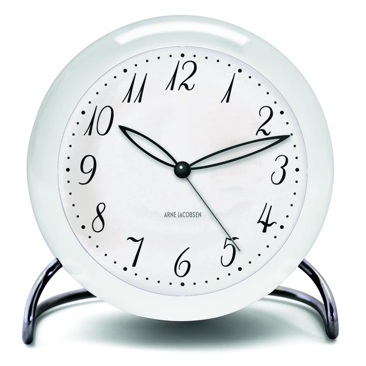 AJ LK Tischuhr, Weiß Arne Jacobsen Clocks