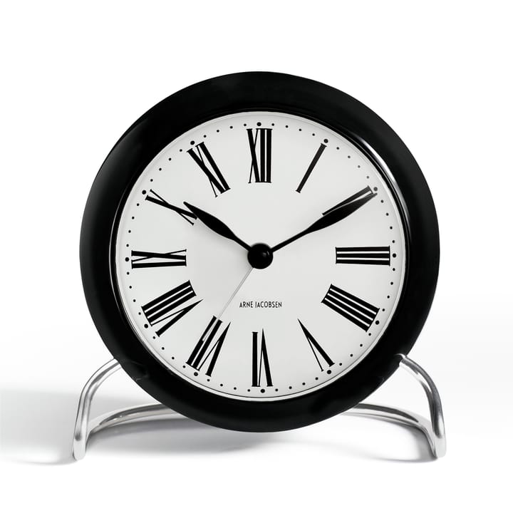 AJ Roman Tischuhr, Schwarz Arne Jacobsen Clocks