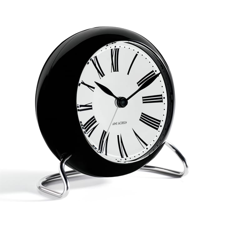 AJ Roman Tischuhr, Schwarz Arne Jacobsen Clocks