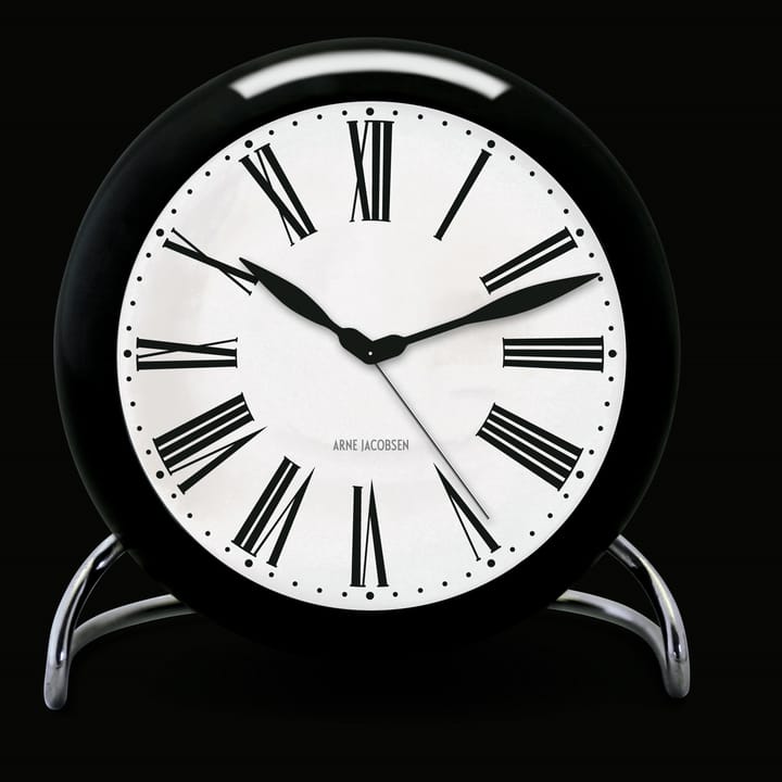 AJ Roman Tischuhr, Schwarz Arne Jacobsen Clocks