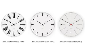 Arne Jacobsen City Hall Wanduhr - Ø 210mm - Arne Jacobsen Clocks