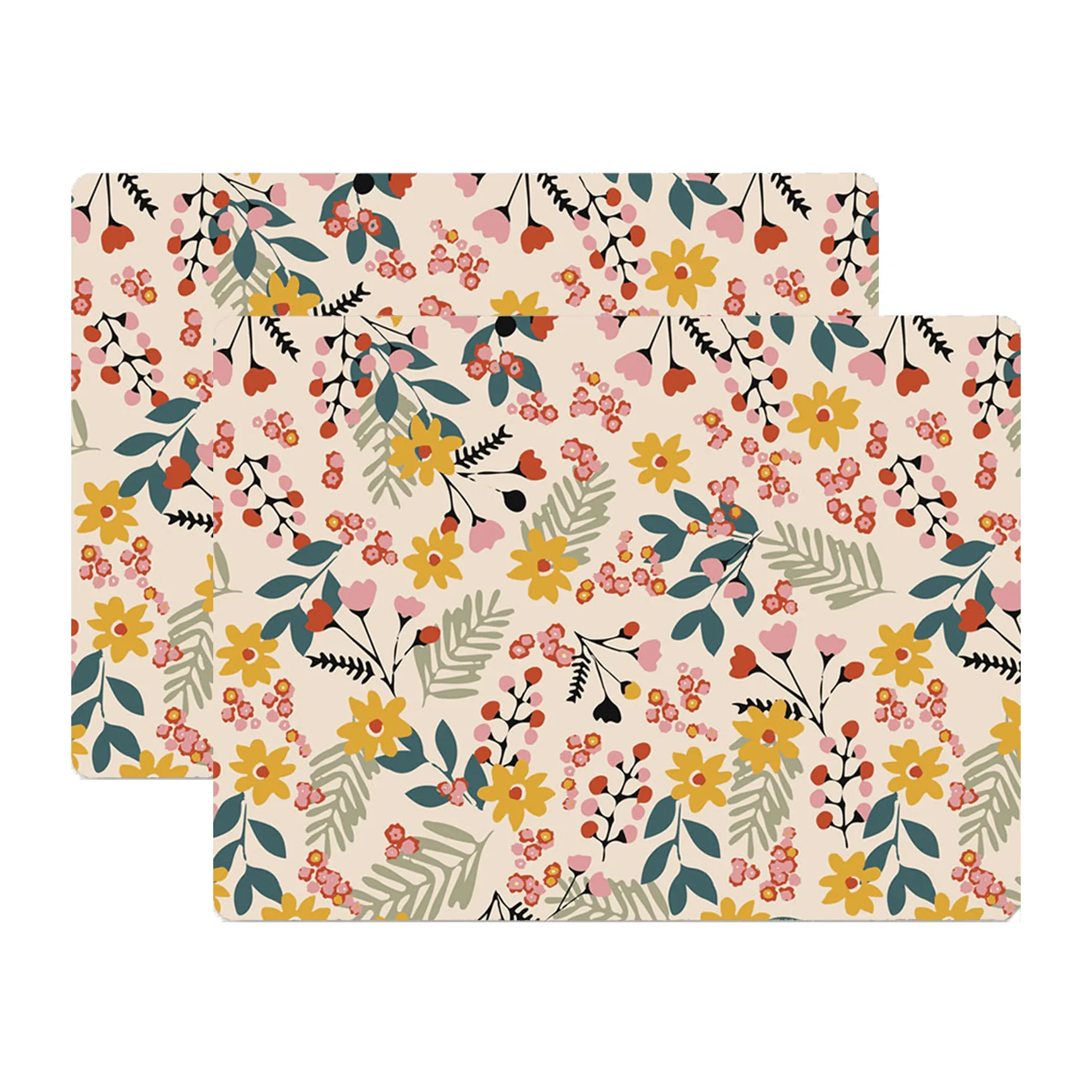 Flower Platzdecke 30 x 40cm 2er Pack, Pink Åry Home
