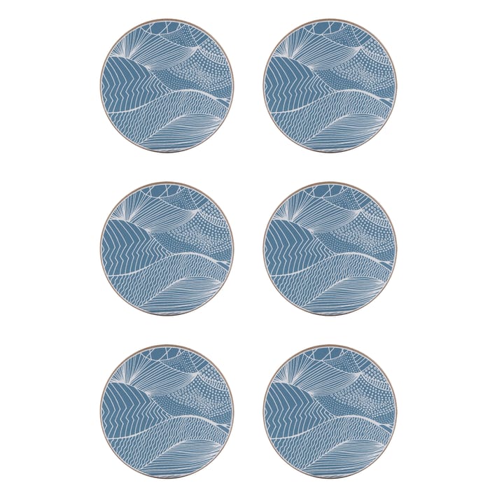 Japanese Landscape Glasuntersetzer 6er Pack, Ocean Åry Home