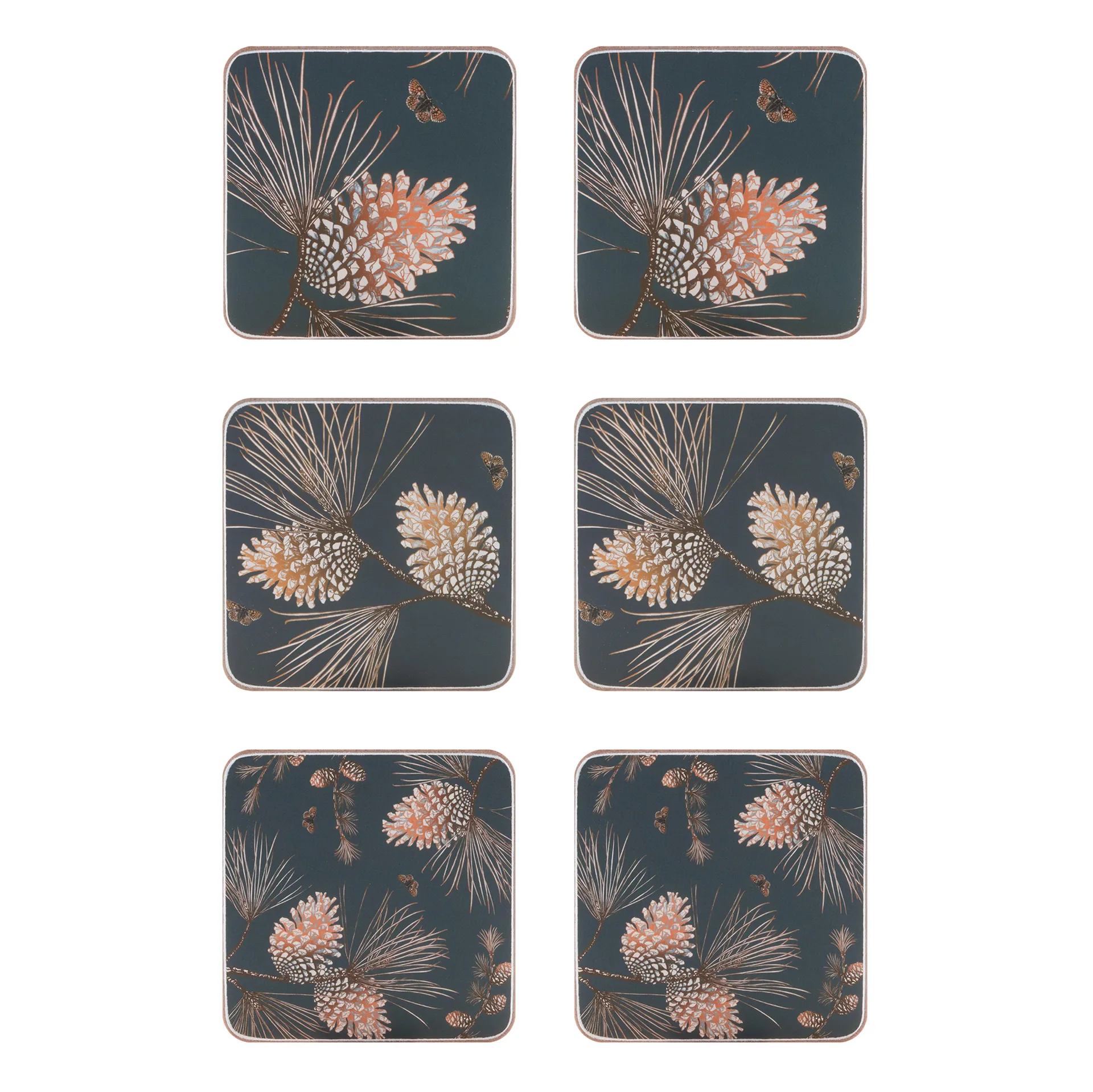 Pine Cone Glasuntersetzer 6er Pack, Thunder Åry Home