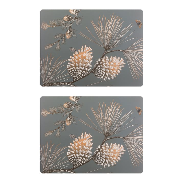 Pine Cone Platzdecke 2er Pack, Moss grey Åry Home